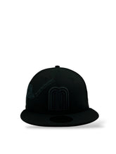 Load image into Gallery viewer, 59Fifty New Era Mexico Anniversary Black/Black Fitted Hat - Black UV
