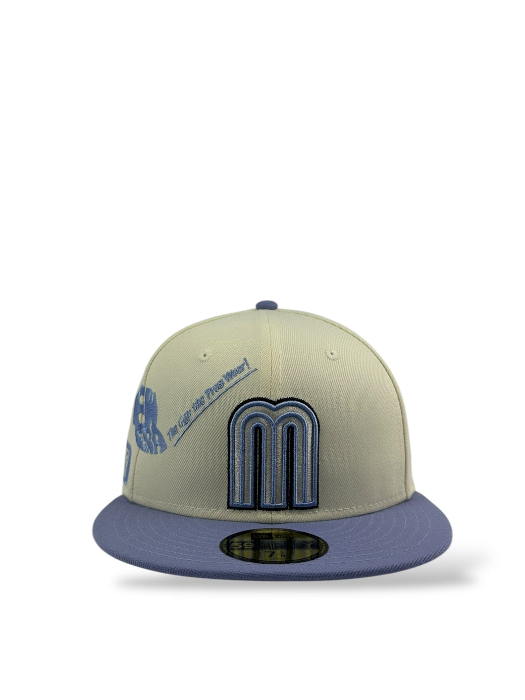 59Fifty New Era Mexico Anniversary Chrome/Lavender Fitted Hat - Lavender UV