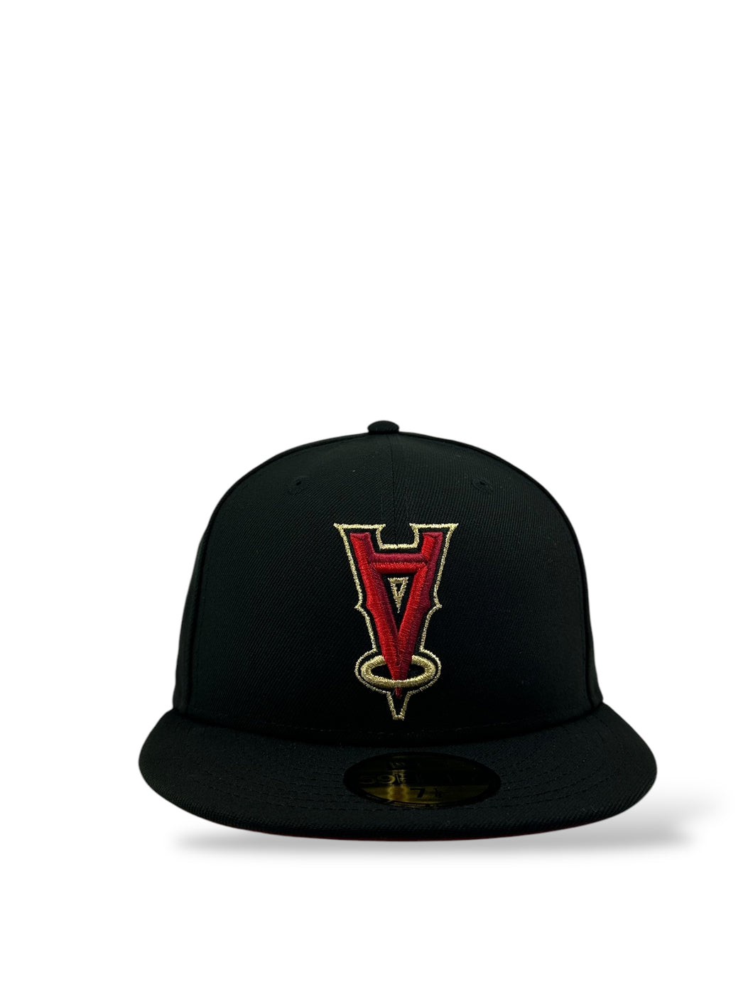59Fifty Upside Down Anaheim Angels 50th Anniversary Black - Red UV  [Red Bottom Collection]