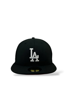 59Fifty Los Angeles Dodgers 60th Anniversary Black - Red UV  [Red Bottom Collection]