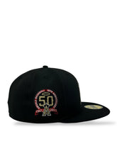 Load image into Gallery viewer, 59Fifty Anaheim Angels 50th Anniversary Black - Red UV  [Red Bottom Collection]
