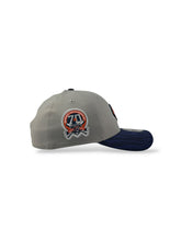 Load image into Gallery viewer, 39Thirty LMB Tigres de Quintana Roo 2025 Away Game Cap 70th Anniversary 2T Grey/Navy - Black UV
