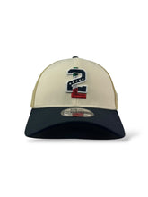 Load image into Gallery viewer, 39Thirty LMB Tecolotes de Los 2 Laredos &quot;2L&quot; 2025 Away Game Cap 3T Chrome/V. Gold/Navy - Black UV
