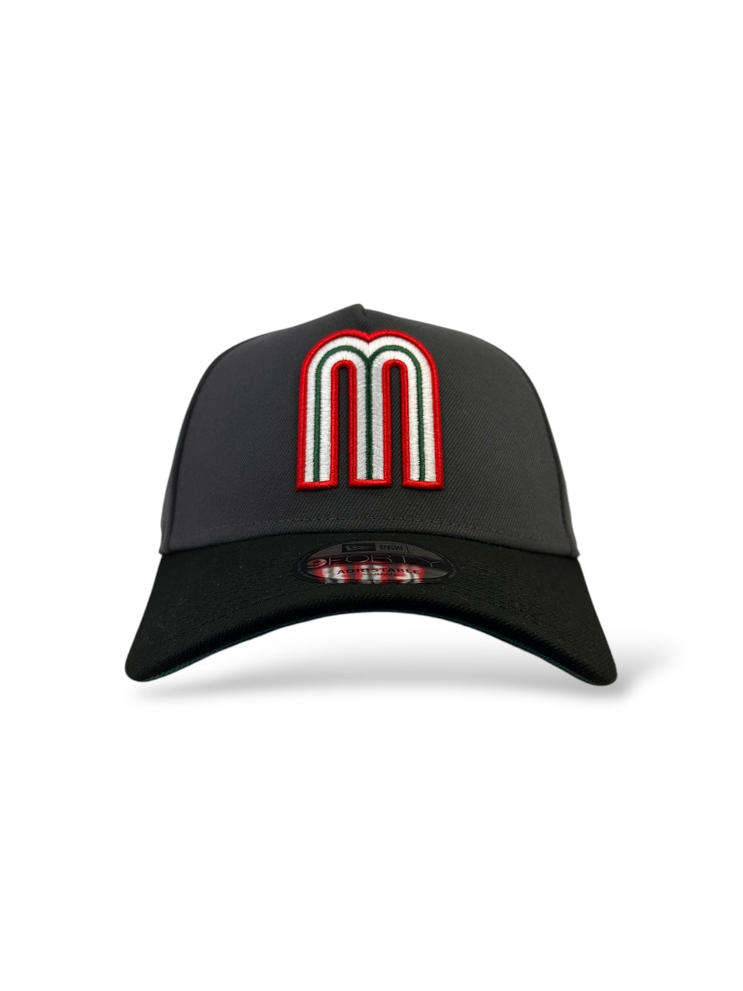 9Forty A-Frame Snapback Mexico World Baseball Classic Graphite/Black - Cilantro Green UV