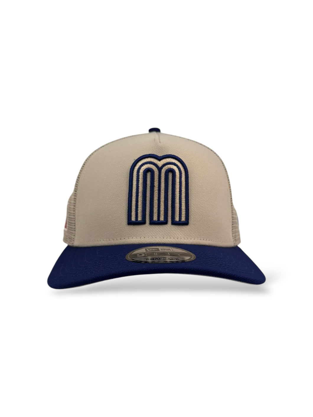 9Fifty A-Frame Snapback Trucker Mexico World Baseball Classic Stone/Royal - Grey UV