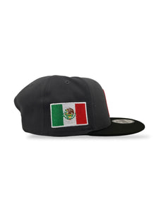 9Fifty Snapback Mexico World Baseball Classic w/Flag Graphite/Black - Green UV