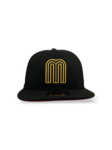 9Fifty Snapback Mexico World Baseball Classic w/Flag Black/Gold - Red UV