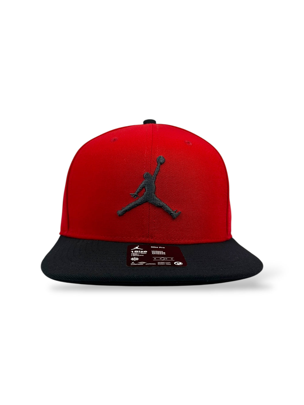 Men's Jordan Brand 2-Tone Red/Black Snapback - Jumpman Logo