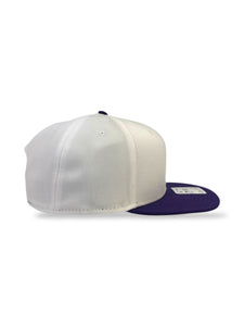 Men's Jordan Brand 2-Tone Optic White/Purple Snapback - Jumpman Logo