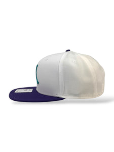 Men's Jordan Brand 2-Tone Optic White/Purple Snapback - Jumpman Logo