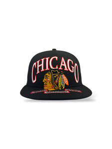 59Fifty New Era Chicago Blackhawks "Oversized" Black - Gray UV