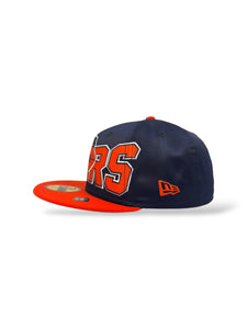 59Fifty New Era Chicago Bears "Satin" 2-Tone Navy/Orange - Gray UV