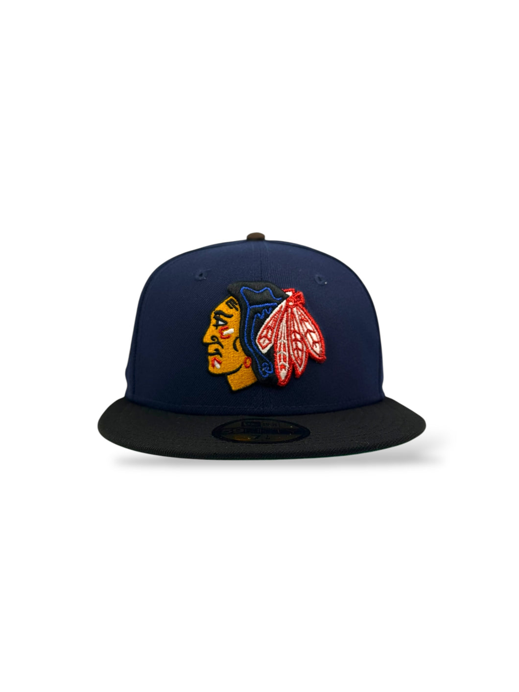 59Fifty Chicago Blackhawks 1981 All-Star Game 2-Tone Navy/Black - Green UV