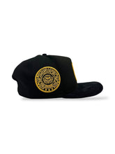 Load image into Gallery viewer, [MEXICO DE ORO V.1] 9Fifty A-Frame Snapback Mexico &quot;M&quot; Black Suede Visor - Storm Grey Suede UV

