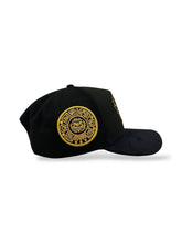 Load image into Gallery viewer, [MEXICO DE ORO V.3] 9Forty A-Frame Snapback Mexico &quot;El Guerrero&quot; Black Suede Visor - Storm Grey Suede UV
