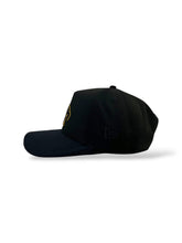 Load image into Gallery viewer, [MEXICO DE ORO V.3] 9Forty A-Frame Snapback Mexico &quot;El Guerrero&quot; Black Suede Visor - Storm Grey Suede UV
