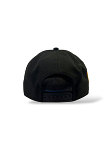 [MEXICO DE ORO V.4] 9Forty A-Frame Snapback Mexico Skull Chief Black Suede Visor - Storm Grey Suede UV