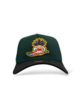 Load image into Gallery viewer, Burdeens x Ali Six [TAINO COQUI] 9Forty A-Frame 2T Dark Green/Black - Pink UV
