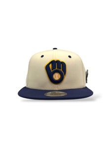 9Fifty Snapback Milwaukee Brewers "Bernie Brewer" Pin 2-Tone - Gray UV