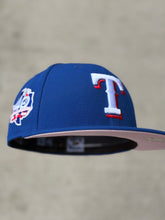Load image into Gallery viewer, 59Fifty Texas Rangers 40th Anniversary Royal - Pink UV
