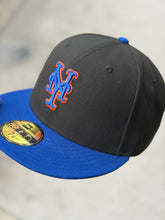 Load image into Gallery viewer, 59Fifty New York Mets 2T Subway Series Black/Blue - Pink UV

