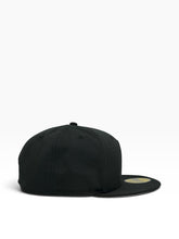 Load image into Gallery viewer, 59Fifty New Era Chicago Blackhawks Side Script Black on Black - Grey UV

