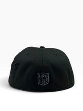 Load image into Gallery viewer, 59Fifty New Era Chicago Bears "Bear Face" Side Script Black on Black - Grey UV
