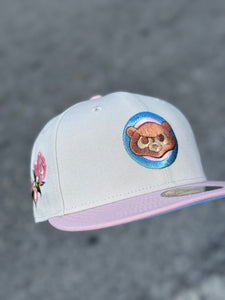[AGED WELL] 59Fifty Chicago Cubs Stone/Pink Rogue - Icy Blue UV