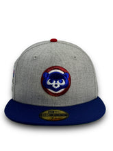 Load image into Gallery viewer, 59Fifty Chicago Cubs 1998 &quot;ROTY&quot; Jackie Robinson Award 2-Tone Heather Grey/Royal - Green UV
