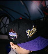 Load image into Gallery viewer, 59Fifty Los Angeles Dodgers 40th Anniversary 2-Tone Black/Purple - Grey UV [RR]
