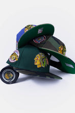 Load image into Gallery viewer, 59Fifty NHL Chicago Blackhawks &quot;Chicago Stadium&quot; 2-Tone Dark Green/Woodland Camo - Green UV
