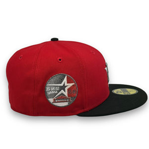 59Fifty Houston Astros 35 Years 2-Tone Scarlet/Black - Green UV [MAYHEM - HARLEY]