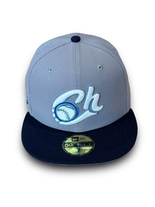 59Fifty Charros de Jalisco 2022 Champions 2-Tone Grey/Navy - Icy Blue UV @tiempo_prestado