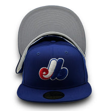 Load image into Gallery viewer, 59Fifty Montreal Expos 1990 All-Star Game Hawk Dark Royal - Grey UV
