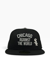 Load image into Gallery viewer, [CATW WHITE SOX] 59Fifty Chicago White Sox "Chicago Against The World" Black - Gray UV
