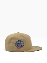 Load image into Gallery viewer, [Camel Cubs 1.0] 59Fifty Chicago Cubs Wrigley Field Ivy Camel - Pink UV
