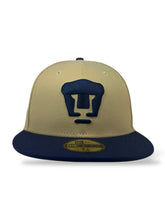 Load image into Gallery viewer, 59Fifty Liga MX Club de Futbol Pumas UNAM Vegas Gold/Navy - Navy UV
