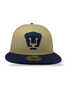 59Fifty Liga MX Club de Futbol Pumas UNAM Vegas Gold/Navy - Navy UV