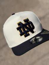 Load image into Gallery viewer, 9Fifty A-Frame Snapback Notre Dame Chrome/Navy - Green UV
