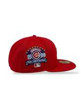 Load image into Gallery viewer, [FIRE/ICE] 59Fifty Chicago Cubs 1990 ASG Front Door Red - Sky Blue UV
