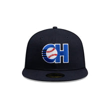 Load image into Gallery viewer, 59Fifty LMB Charros de Jalisco Game Cap AWAY &quot;CH&quot; Navy - Black UV
