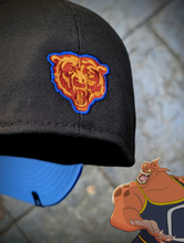 Load image into Gallery viewer, [MONSTARS BEARS] 59Fifty Chicago Bears "Monsters of the Midway" 2-Tone Black/Royal - Sky Blue UV
