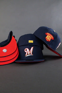 59Fifty Milwaukee Brewers Navy Blue "Heroes Patch" - Red UV [DRESS BLUE]