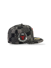 Load image into Gallery viewer, 59Fifty Toros de Tijuana Liga Mexicana de Beisbol Patterned Denim - Grey UV
