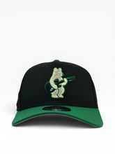Load image into Gallery viewer, [KNOTT US]9Forty AF MLB Adjustable Snapback Chicago Cubs 2T Black/Kelly Green - Grey UV
