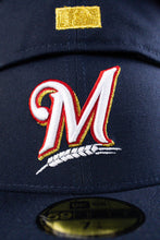 Load image into Gallery viewer, 59Fifty Milwaukee Brewers Navy Blue &quot;Heroes Patch&quot; - Red UV [DRESS BLUE]
