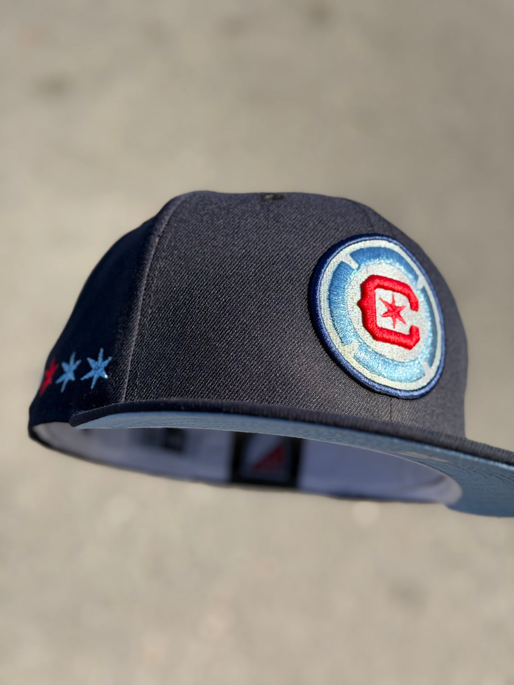 [3RD KIT] - 59FIFTY MLS CHICAGO FIRE Navy/NAVY - SKY BLUE UV