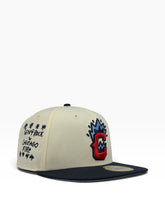 Load image into Gallery viewer, SENTROCK X CHICAGO FIRE 59FIFTY 2-TONE CHROME/NAVY - SKY BLUE UV
