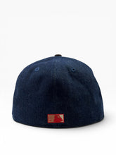 Load image into Gallery viewer, [Denim Cubs] 59Fifty Chicago Cubs Be Alert Denim/Burnt Wood - Grey UV
