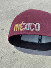Load image into Gallery viewer, 59FIFTY MEXICO [QUERIDO] WBC AZTEC CALENDAR MAROON - GREY UV
